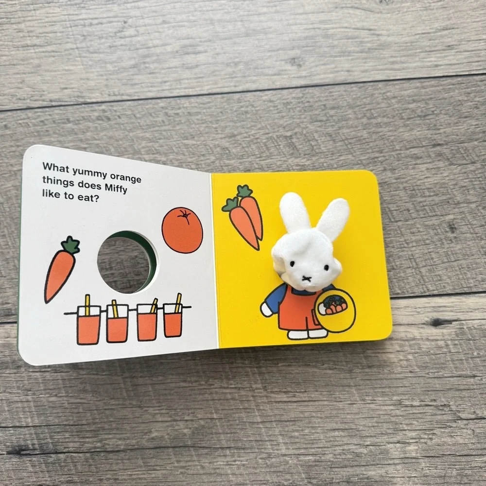 Colors With‎ Miffy Board Book Dick Bruna Plush Finger Puppet Baby Toddler 2025